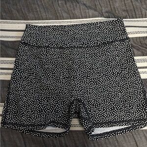 BuffBunny Black and White Bike Shorts